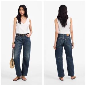 NWT Madewell Darted Barrel Jeans sz 24P